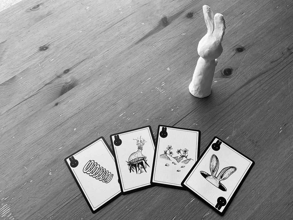 Rabbit and his cards